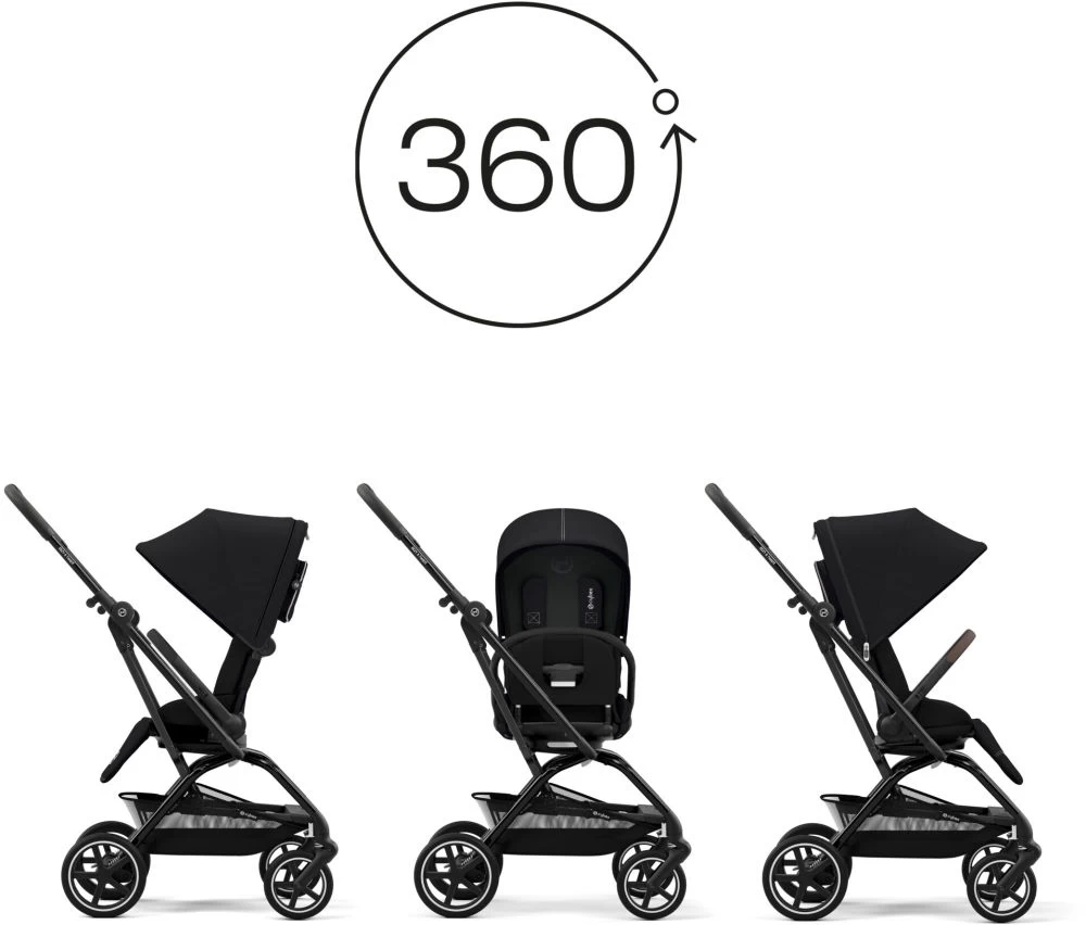 Cybex 2023 Buggy Eezy S Twist+ 2 BLK Leather Moon Black 9 Cybex 2023 Buggy Eezy S Twist+ 2 BLK Leather Moon Black – Bild 7