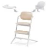CYBEX LEMO 3in1 Hochstuhl Set Sand White -Cybex Geschäft cyb 21 eu y045 lemo chair tray babyset sawi 3in1set screen hd
