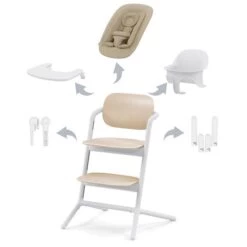 CYBEX LEMO 4in1 Hochstuhl Set Sand White