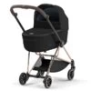 CYBEX MIOS Kinderwagen Deep Black New Generation Gestell Wählbar -Cybex Geschäft cyb 21 int y225 mios luxcarrycot rogo dpbl screen hd