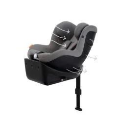 CYBEX Sirona Gi I-Size Lava Grey Ab Geburt Bis 105 Cm (ca. 4 Jahre) 10 CYBEX Sirona Gi I-Size Lava Grey Ab Geburt Bis 105 Cm (ca. 4 Jahre) -Cybex Geschäft cyb 22 eu y045 sironagi lagr airventilation print medium