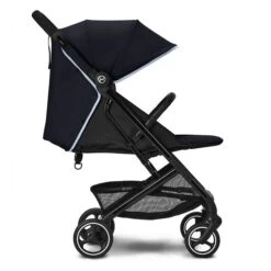 CYBEX Beezy Buggy Ocean Blue Gestell In Black -Cybex Geschäft cyb 22 int excl us y270 beezy blk ocbl fullyreclined