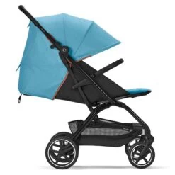 CYBEX Eezy S+2 Buggy Beach Blue Gestell In Black | Mit All-Terrain Rädern -Cybex Geschäft cyb 22 int excl us y270 eezys 2 blk bebl lieflat