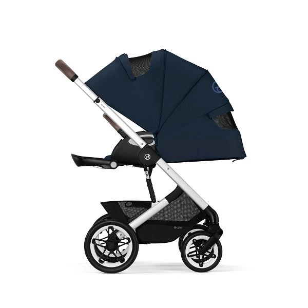 CYBEX Talos S LUX Kinderwagen Bundle Ocean Blue Gestell In Silver – Bild 2