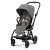 CYBEX Eezy S Twist+2 Buggy Lava Grey Gestell Black | Mit All-Terrain Rädern -Cybex Geschäft cyb 22 int y045 eezystwist 2 blk lagr