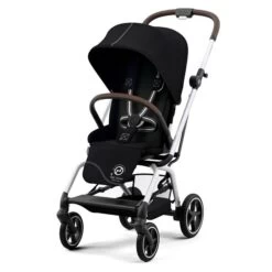 CYBEX Eezy S Twist+2 Buggy Moon Black Gestell Silver | Mit All-Terrain Rädern