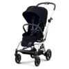 CYBEX Eezy S Twist+2 Buggy Ocean Blue Gestell Silver | Mit All-Terrain Rädern -Cybex Geschäft cyb 22 int y045 eezystwist 2 slv ocbl