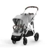 CYBEX Gazelle S Sportwagen Lava Grey Gestell In Silver | Der City-Shopper -Cybex Geschäft cyb 22 int y045 gazelles shopper slv lagr