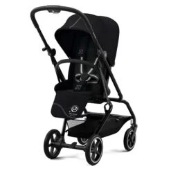 CYBEX Eezy S Twist+2 Buggy Moon Black Gestell Black | Mit All-Terrain Rädern -Cybex Geschäft cyb 22 int y225 eezystwist 2 blk moob rwf