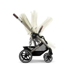 CYBEX Balios S LUX Kinderwagen + Cloud T I-Size Bundle Seashell Beige -Cybex Geschäft cyb 22 int y270 baliosslux tpe sebe folding steps screen hd