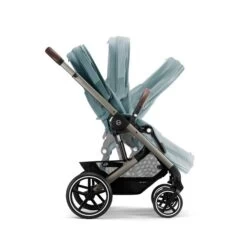 CYBEX Balios S LUX Kinderwagen + Cloud T I-Size Bundle Sky Blue -Cybex Geschäft cyb 22 int y270 baliosslux tpe skbl folding steps screen hd