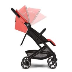 CYBEX Beezy Buggy Hibiscus Red - Gestell Black -Cybex Geschäft cyb 22 int y270 beezy blk hibr canopy steps