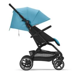 CYBEX Eezy S+2 Buggy Beach Blue Gestell In Black | Mit All-Terrain Rädern -Cybex Geschäft cyb 22 int y270 eezys 2 blk bebl