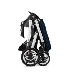 CYBEX Talos S LUX Kinderwagen Bundle Ocean Blue Gestell In Silver -Cybex Geschäft cyb 22 int y270 talosslux slv ocbl folded screen hd