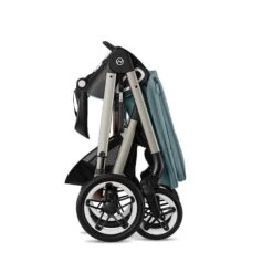 CYBEX Talos S LUX Kinderwagen Bundle Sky Blue Gestell In Taupe -Cybex Geschäft cyb 22 int y270 talosslux tpe skbl folded screen hd