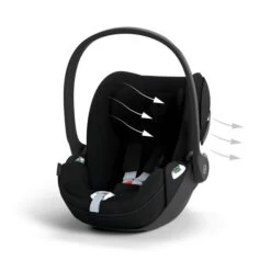 CYBEX Cloud T I-Size Plus Sepia Black Babyschale -Cybex Geschäft cyb 23 eu y045 cloudt sebl plus airventilation print medium