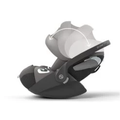CYBEX Cloud T I-Size Mirage Grey Babyschale -Cybex Geschäft cyb 23 eu y090 cloudt migr canopy steps print medium