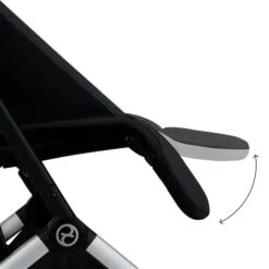 Cybex Orfeo Moon Black | Gestell Silber -Cybex Geschäft cyb 23 int deta orfeo slv moob legrest steps