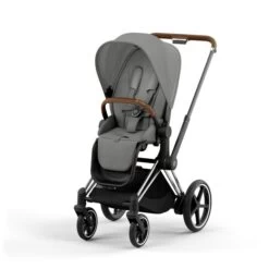 CYBEX E-PRIAM Kinderwagen Mirage Grey Bundle New Generation Inkl. 8 Zubehörartikel -Cybex Geschäft cyb 23 int y045 e priam chbr migr print medium
