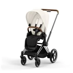 CYBEX E-PRIAM Kinderwagen Off White Gestell Wählbar New Generation -Cybex Geschäft cyb 23 int y045 e priam chbr ofwh print medium 1