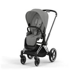 CYBEX PRIAM Kinderwagen Mirage Grey New Generation Gestell Wählbar -Cybex Geschäft cyb 23 int y045 priam chbh migr print medium 1