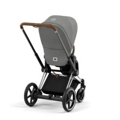 CYBEX E-PRIAM Kinderwagen Mirage Grey Gestell Wählbar New Generation -Cybex Geschäft cyb 23 int y225 e priam chbr migr print medium 1