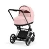 CYBEX E-PRIAM Kinderwagen Peach Pink Gestell Wählbar New Generation -Cybex Geschäft cyb 23 int y225 e priam cot chbh pcpi print medium