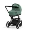 CYBEX E-PRIAM Kinderwagen Leaf Green Gestell Wählbar New Generation -Cybex Geschäft cyb 23 int y225 e priam cot mabl legr print medium