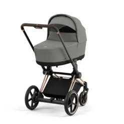 CYBEX E-PRIAM Kinderwagen Mirage Grey Bundle New Generation Inkl. 8 Zubehörartikel -Cybex Geschäft cyb 23 int y225 e priam cot rogo migr print medium