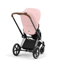 CYBEX PRIAM Kinderwagen Peach Pink New Generation Gestell Wählbar -Cybex Geschäft cyb 23 int y225 priam chbr pcpi print medium