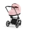 CYBEX PRIAM Kinderwagen Peach Pink New Generation Gestell Wählbar -Cybex Geschäft cyb 23 int y225 priam cot chbh pcpi print medium