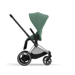 CYBEX E-PRIAM Sportwagen Leaf Green Gestell Wählbar New Generation -Cybex Geschäft cyb 23 int y270 e priam chbh legr rwf print medium