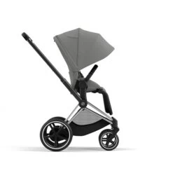 CYBEX E-PRIAM Sportwagen Mirage Grey Gestell Wählbar New Generation -Cybex Geschäft cyb 23 int y270 e priam chbh migr canopy print medium