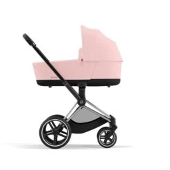 CYBEX PRIAM Kinderwagen Peach Pink New Generation Gestell Wählbar -Cybex Geschäft cyb 23 int y270 priam cot chbh pcpi print medium