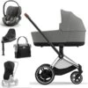 CYBEX E-PRIAM Kinderwagen Mirage Grey Bundle New Generation Inkl. 8 Zubehörartikel -Cybex Geschäft cybex e priam kinderwagen mirage grey bundle