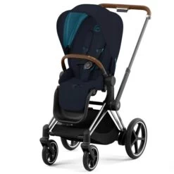 CYBEX E-Priam Kinderwagen Midnight Blue Plus Gestell Wählbar New Generation -Cybex Geschäft cybex e priam sportwagen midnight blue 1 1